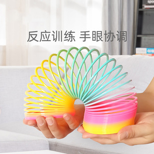 [Ready Stock for Quick Delivery] Magic Rainbow Circle Tower Spring Circle Layered Fun Cup Set Children's Educational Toy Gift for Men