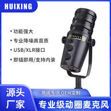 跨境专供USB/XLR有线动圈麦克风电脑电竞游戏麦专业直播唱歌话筒