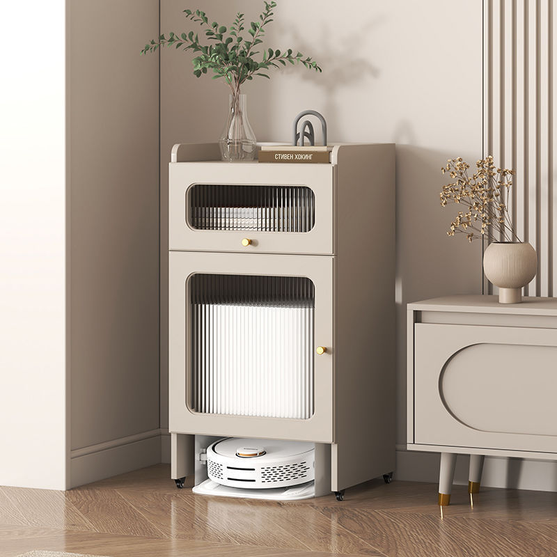 収納ラック Ecovacs 掃除ロボットコンパニオンストーンベースステーションラックソファサイドキャビネット追跡キャビネットラック|undefined