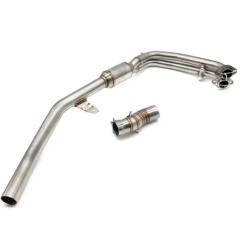 Suitable for spring breeze 450MT motorcycle modified stainless steel front section connected to the original middle exhaust pipe 450MT