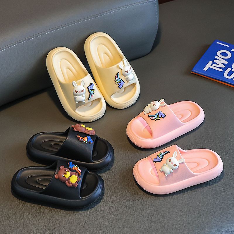 EVA Children's Slippers Female Summer Little Girl Cartoon Cute Indoor Non-Slip Soft Bottom Sandals for Girls and Boys