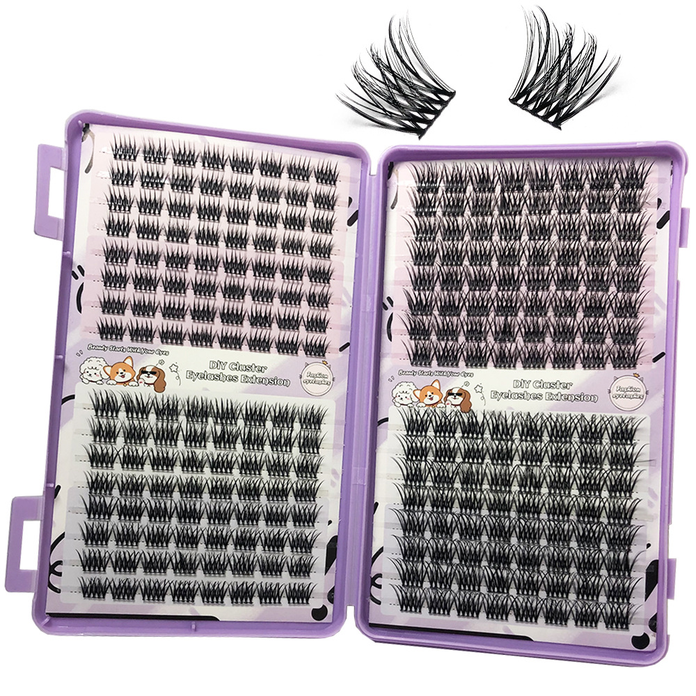 Transfronterizos diez filas densas FD11 pestañas mixtas gripe europea y americana natural simple injerto artificial pestañas falsas