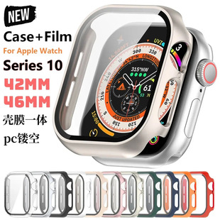 Suitable for Apple Watch Series 11 Case and Screen Protector Integrated Case, Apple Watch Case, iWatch Hollow Case