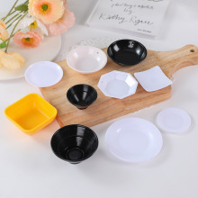 仿真食玩盘子碟子碗迷你甜品碗青花碗拉面碗乌冬面碗火锅砂锅方碟