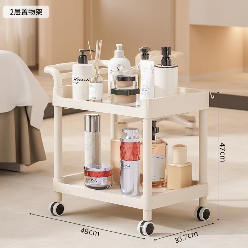 美容室専用トロリー、皮膚管理モバイル理髪店トロリー収納ラック、高級器具ツールカート|undefined