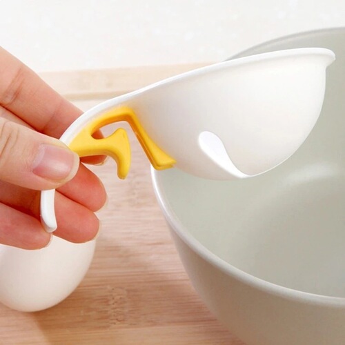 Egg yolk and egg white separator, egg separator, silicone egg and egg white jam filter, baking kitchen supplies wholesale