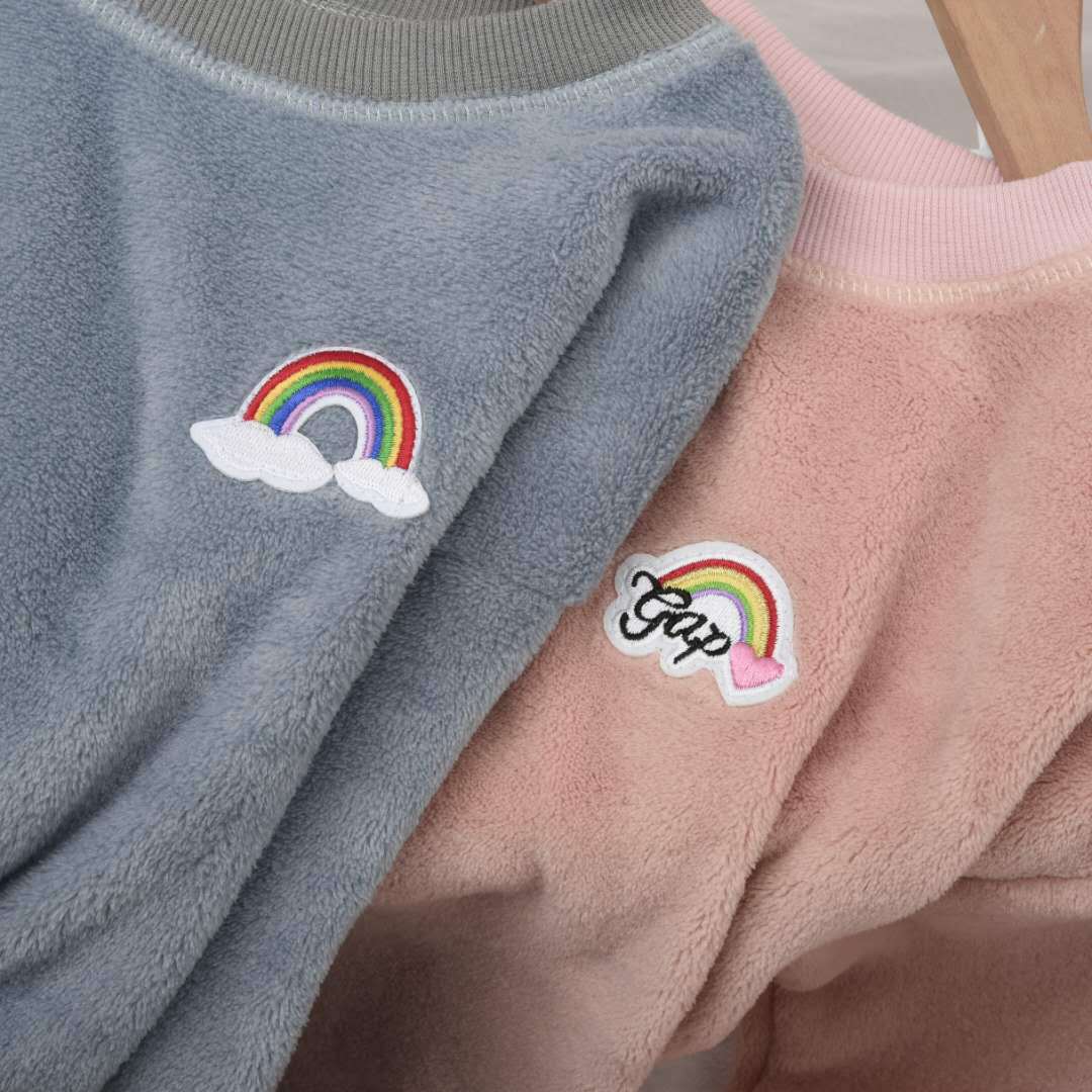 儿童秋冬新款法兰绒睡衣男童女童珊瑚绒暖暖套装韩版家居服套装