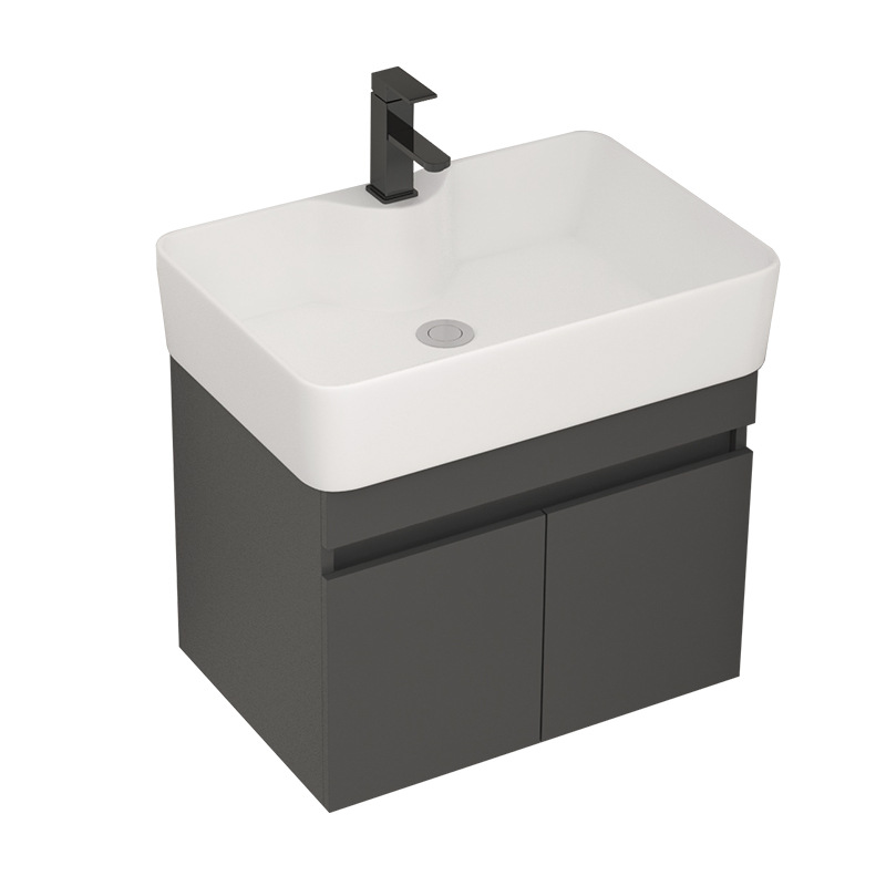 gabinete de baño de madera sólida de casa cerámica integral lavabo gabinete combinación