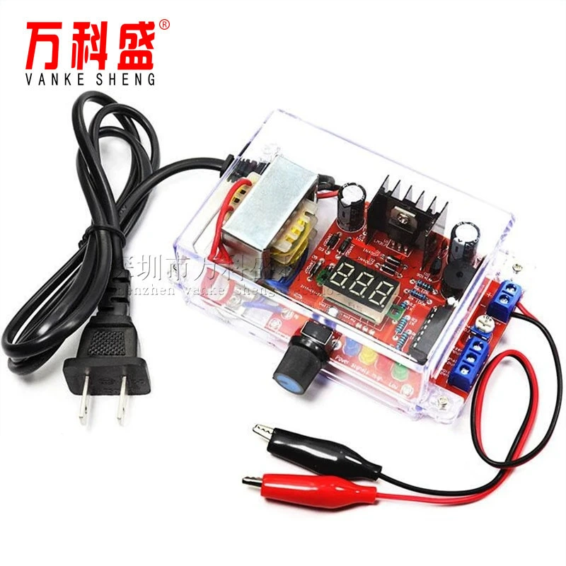 LM317 Регулируемый блок питания производственный комплект Электронная плата сварочные детали DIY компоненты аксессуары с корпусом