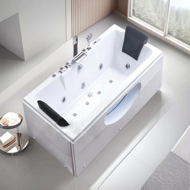 Bañera de hidromasaje individual de acrílico, bañera de acrílico tipo jacuzzi