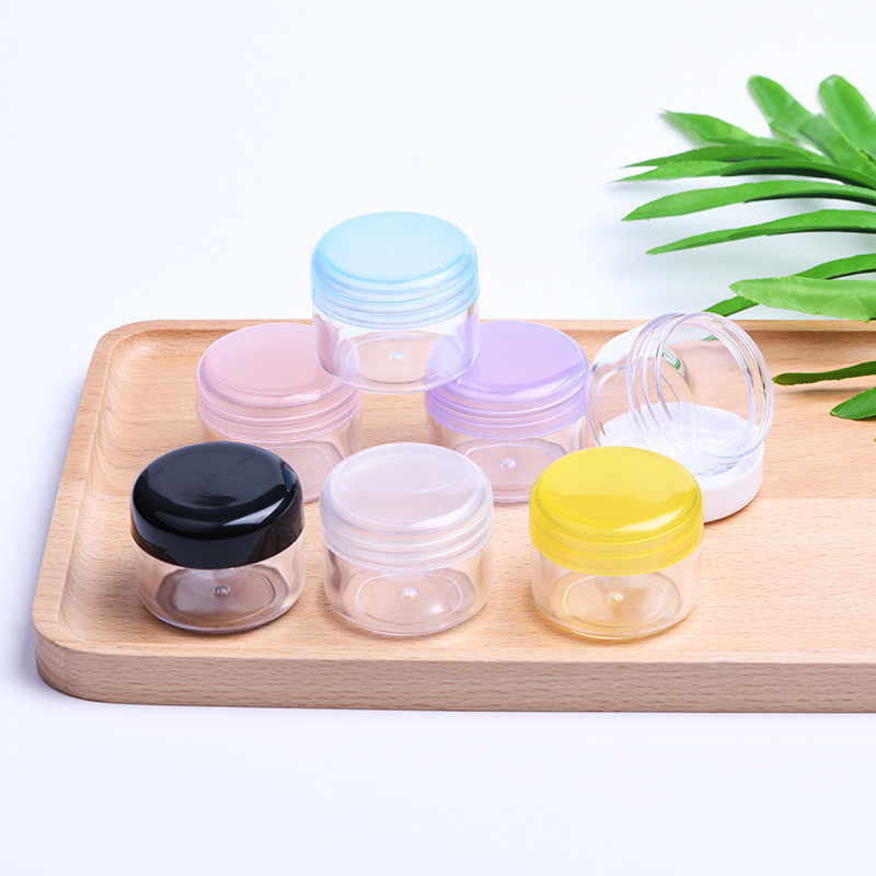 217-25克 圆形膏霜盒 眼影盒 亮片分装小样盒 塑料盒PP材质小盒子