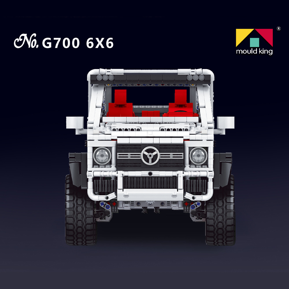 Yuxing modelo de coche grande 13061S actualización G700 6*6 doble monstruo vehículo todoterreno colección de bloques de construcción para adultos
