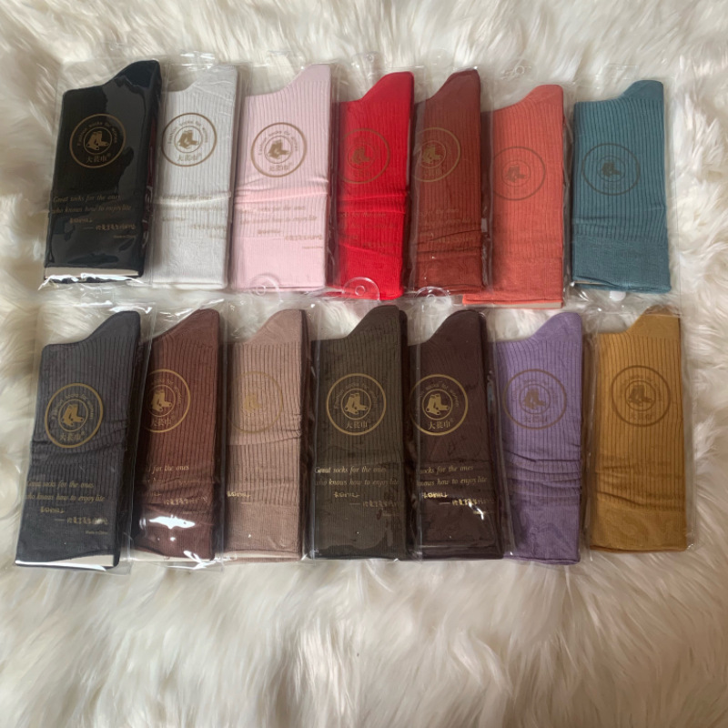 Big blue towel SD-2189 super soft pile socks solid color calf socks thin net Red live women's socks wholesale Big blue towel SD-2189 super soft pile socks solid color calf socks thin net Red live women's socks wholesale