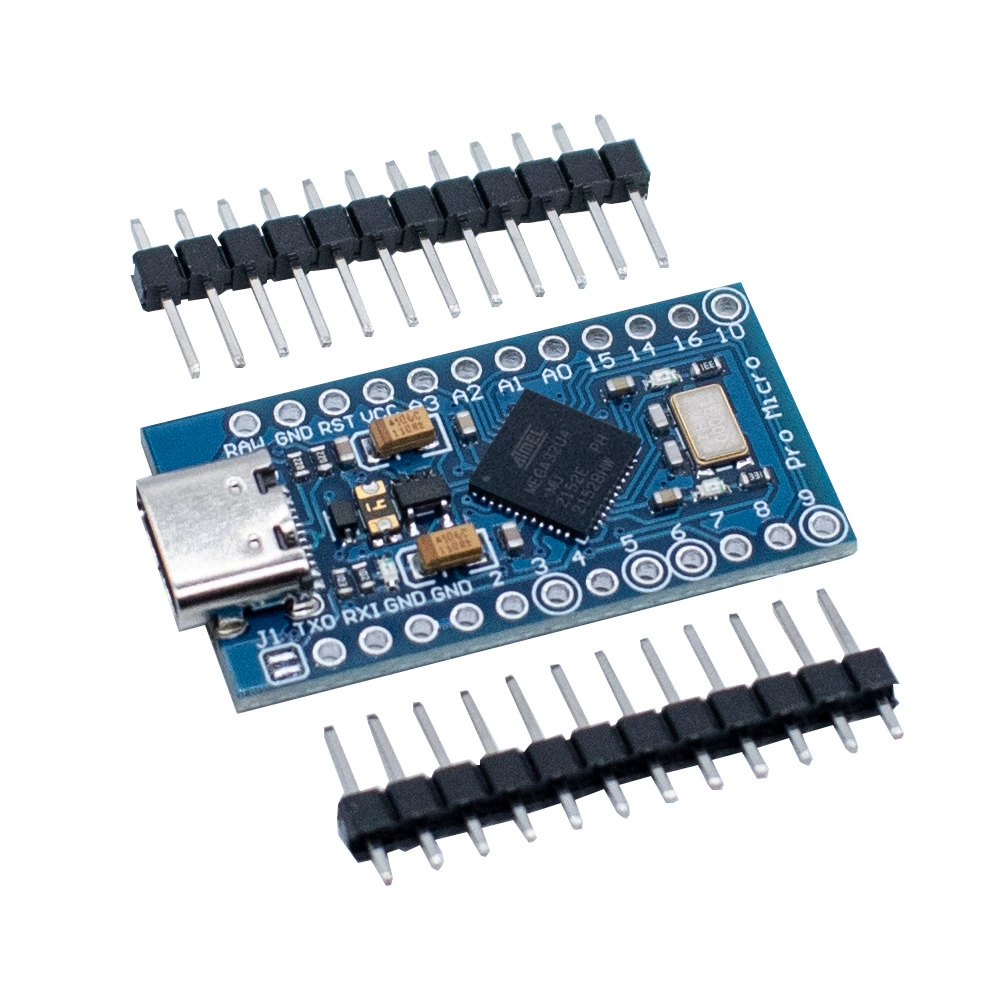 Плата Pro Micro на ATMEGA32U4, обновление прошивки по USB, 5В/16М, плата для разработки микроконтроллера