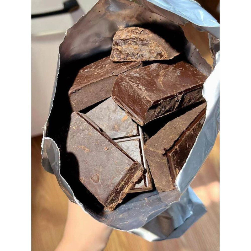 Dark Chocolate Scraps 100% Dark Chocolate Cocoa Butter Liquid Cubes Cubes Without Sucrose Ketogenic Use by Weight