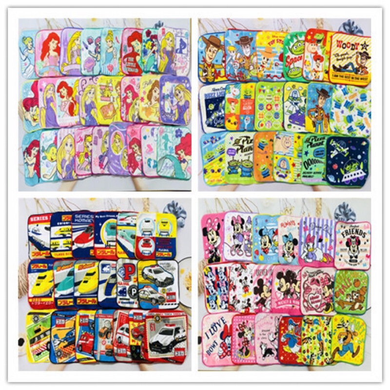 15*15 cartoon cotton small towel toy princess Wang Wang small towel kindergarten small square towel activity gift 15*15 cartoon cotton small towel toy princess Wang Wang small towel kindergarten small square towel activity gift