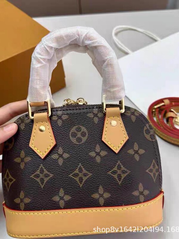 2025新款小众手提包包女士时尚质感复古百搭老花手提单肩贝壳小包|undefined