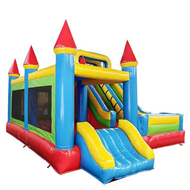 Castillo inflable transfronterizo, fabricante para comercio exterior, parque infantil, trampolín doméstico, tobogán, alquiler para fiestas, castillo inflable.