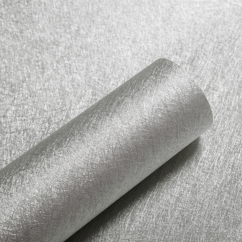 Silver gray silk