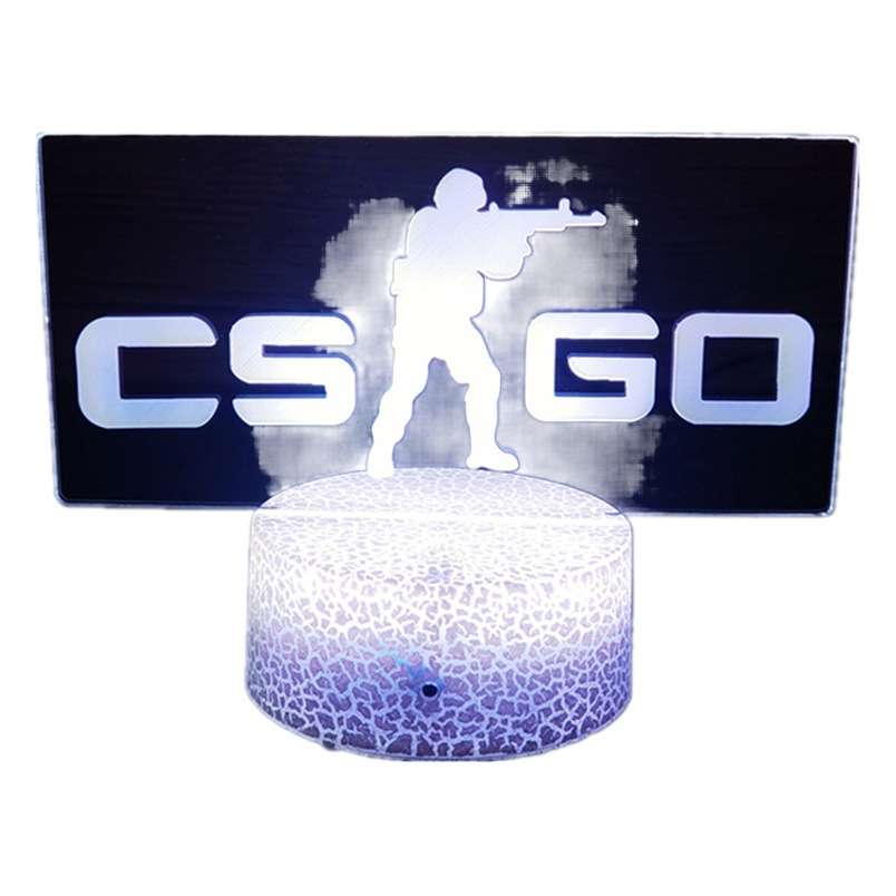 Creativo e-sports atmósfera luz juego manejar 3D luz de la noche XBOX luz decorativa LED7 color contaminación lumínica fábrica de Ventas Directas