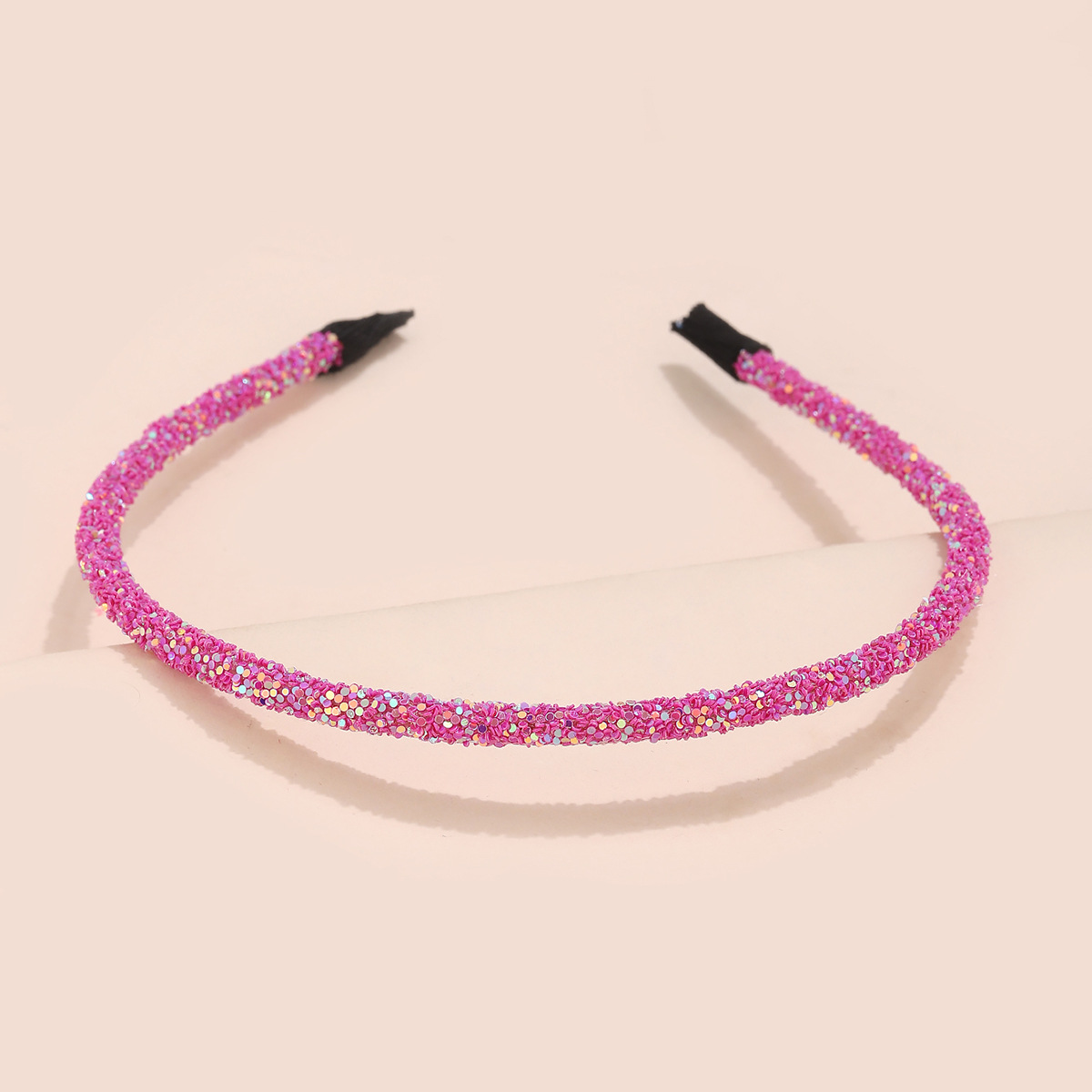 Nuevo estilo europeo y americano de Navidad transfronterizas joyas de cabello de pañuelo de cabeza de mujer cebolla dorada brillante polvo de cabello fija fuente de tarjeta de cabello fina