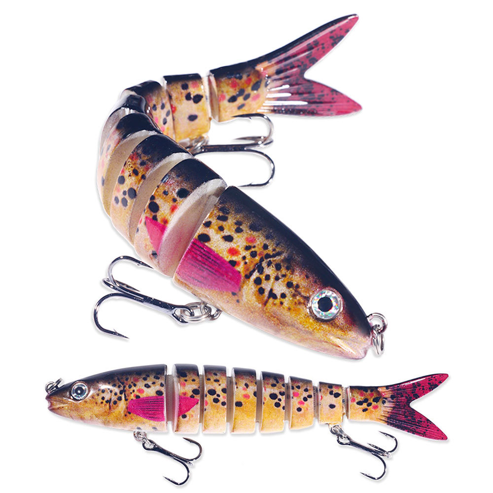 Nuevo Luya cebo multi-Sección de pescado 16 colores 13cm 18g biónico multi-Sección de cebo duro Comercio exterior Luya pesca cebo falso