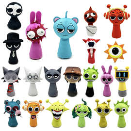 跨境新款 sprunki Wenda Plush 节奏盒子 毛绒玩具公仔 毛绒玩偶