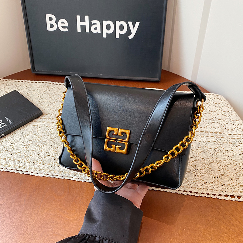 Spring Fashion Solid Color Women's Shoulder High-quality Trendy Casual Niche Crossbody Bag, Simple Versatile Handbag_voghion.com