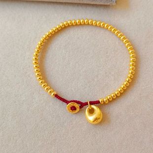 New Chinese Bracelet Niche Design Retro Gold Bracelet No Falling Elegant All-match Female Personalized Gift