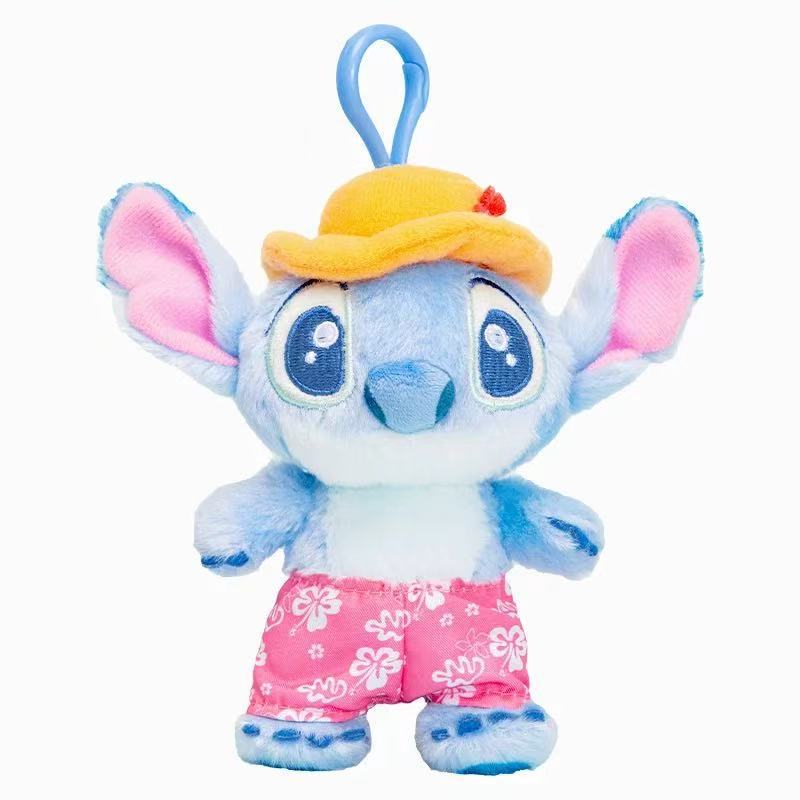 12cm Stitch vacation straw hat pendant