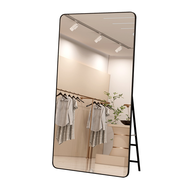 Espejo de vestir espejo de cuerpo completo espejo de piso de adelgazamiento tienda de ropa especial alta belleza adelgazante dormitorio espejo vivo
