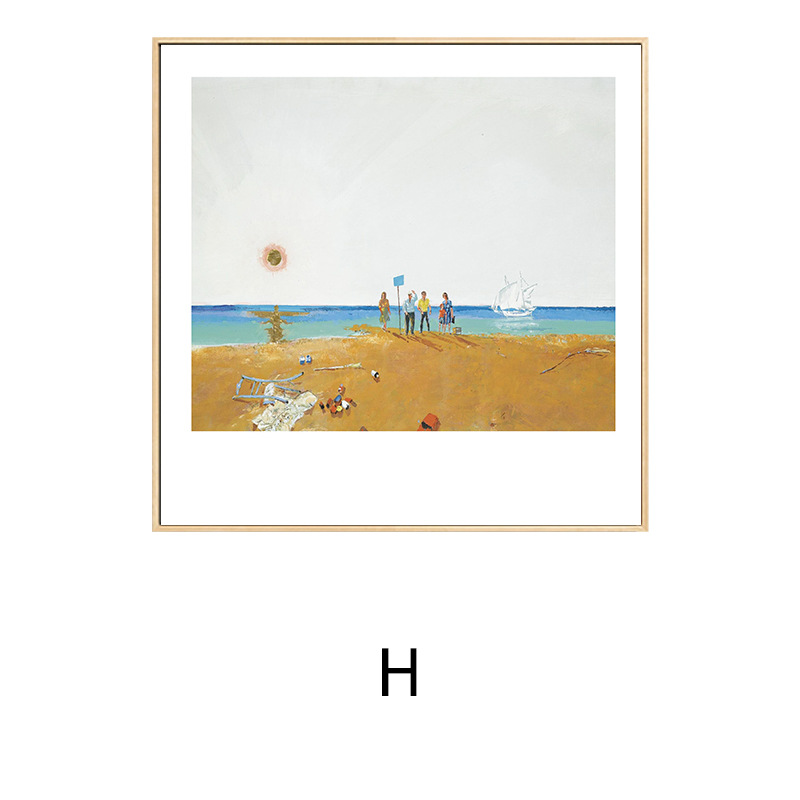 Spiros Niche Light Luxury Art Decorative Painting Living Room Painting Dining Room Square Landscape Painting Bedroom Mural Painting