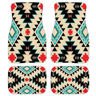 Retro Bohemian Style Car Floor — Avtomobil döşəmə paspasları