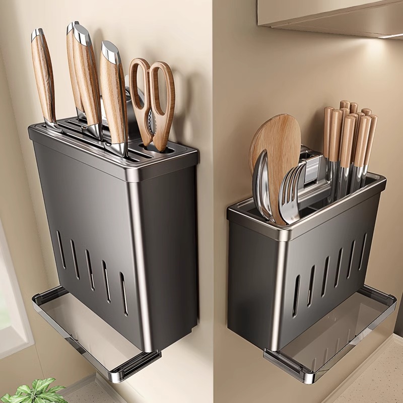 Suction cup kitchen knife rack storage rack 2025 new knife storage…