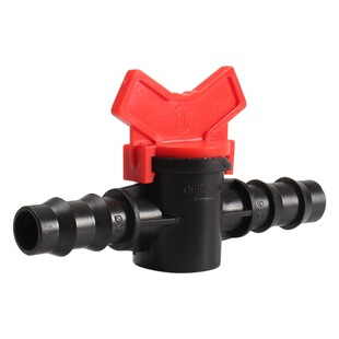 16PE pipe switch ball valve greenhouse irrigation watering flower watering accessories off water boiling water switch double 16mm pipe switch