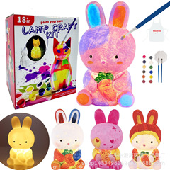 クロスボーダー子供の塗装 DIY クマランプキットクラフト用品アートアートワーク絵画落書き誕生日ギフト