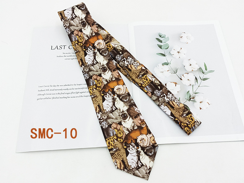 Moda británica impresión digital corbata retro fabricante spot hilo de poliéster mano floral traje de hombre accesorios 8cm