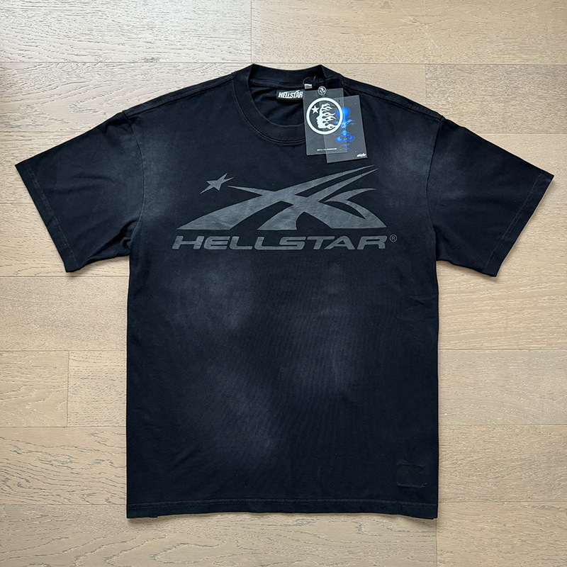 新型美潮Hの星シリーズプリント双紗純綿カジュアル男女夏カジュアルゆったり半袖tシャツ|undefined