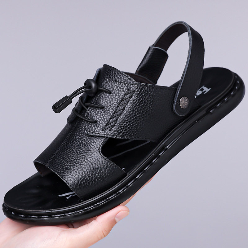 Dép sandal nam hở ngón kiểu mới thoáng khí chống trượt đi biển và lái xe — Mã màu 2118 nâu, Quận 2118 màu đen, Sơn 2118 màu vàng