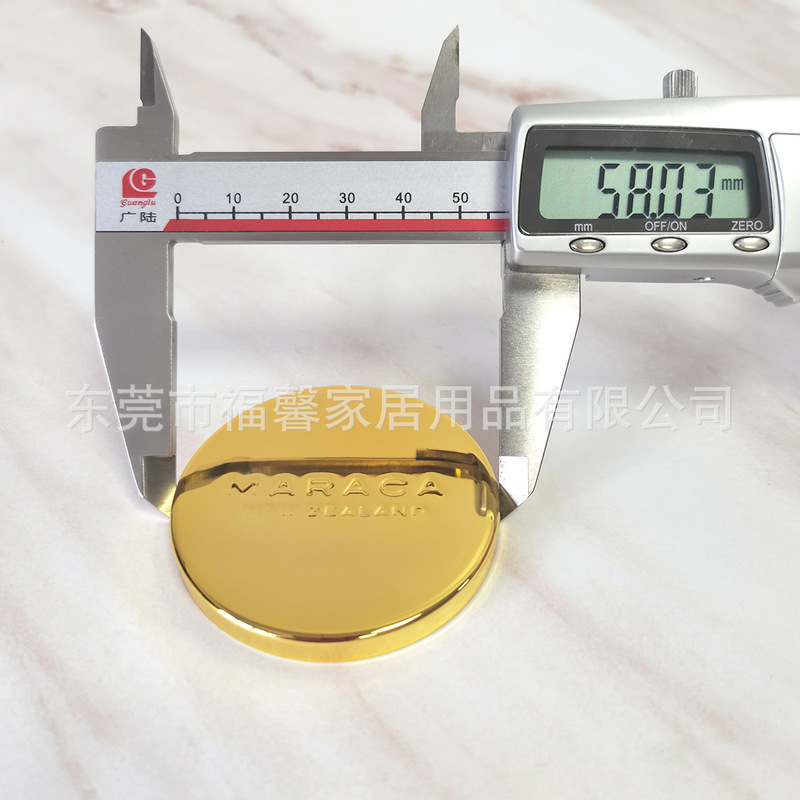福馨-金属プレスメッキ香薫鉄蓋ガラスろうそくカップ金属蓋0.5mm冷間圧延鋼鉄蓋卸売り|undefined
