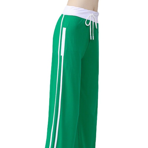 Square dance pants, loose mid-waist straight wide-leg pants, two-wear dance clothes, horizontal bar and parallel bars fitness pants, dance pants