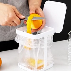 日本輸入ミニゴミ箱オフィス蓋付き小さなゴミ筒紙かご折り畳み可能デスクトップゴミ箱スタンド
