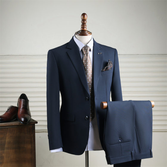 High-class Men's Suit suit Slim-fit Dress Wedding Groom Best Man Group Dress Business Formal Dress Interview Suit