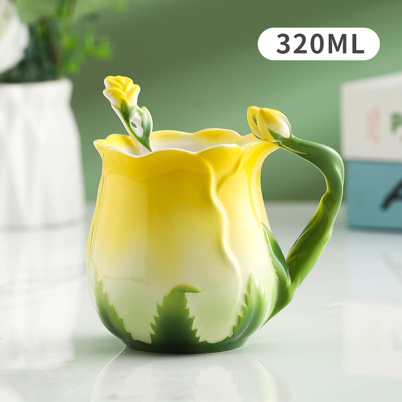 Yellow rose mug⚑