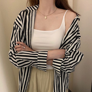 Quality Edition Latex Chest Pad Camisole Vest Spring and Summer Inner Shoulder Strap Adjustable Hanger Bag Single Wear Temperament Top