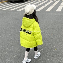 韩版儿童羽绒服冬季新款加厚面包服小童大童短款女童连帽保暖外套