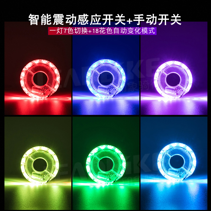 Ventas de la fábrica nueva luz de la bicicleta tambor de carga de luz Rueda Caliente rueda decorativa de Luz Accesorios para montar en bicicleta de montaña