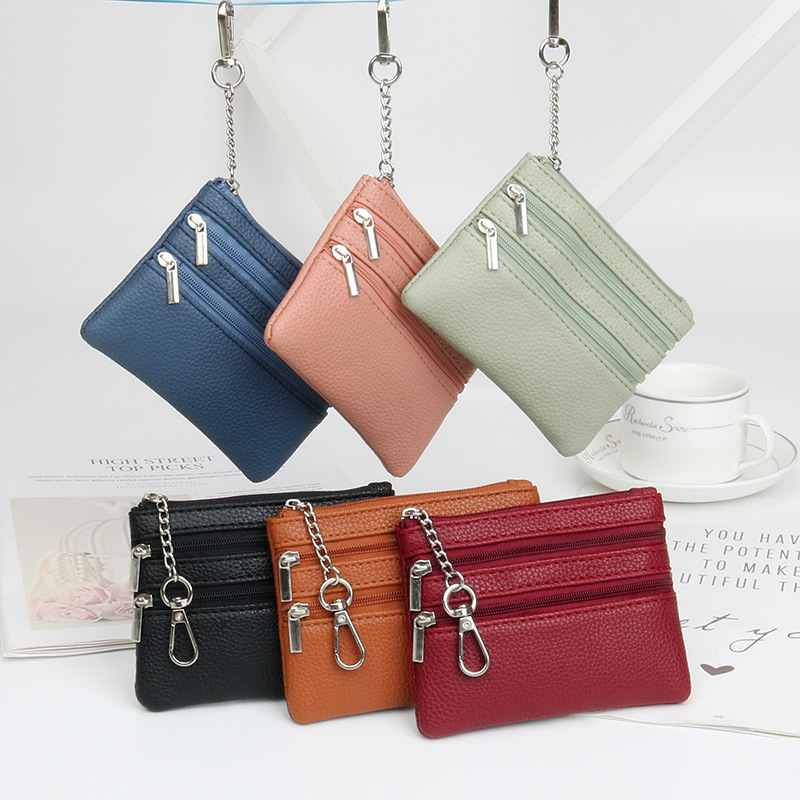 Fashion New Key Bag Zipper Bag Women's Small Card Bag Pendant Mini Coin Purse Coin Bag Short Small Wallet