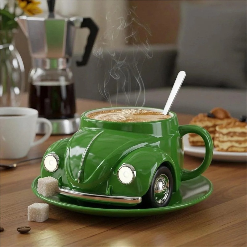 国境を越えた新しいカブトムシ型コーヒーマグカブトムシ型コーヒーカップマグ家庭用品|undefined