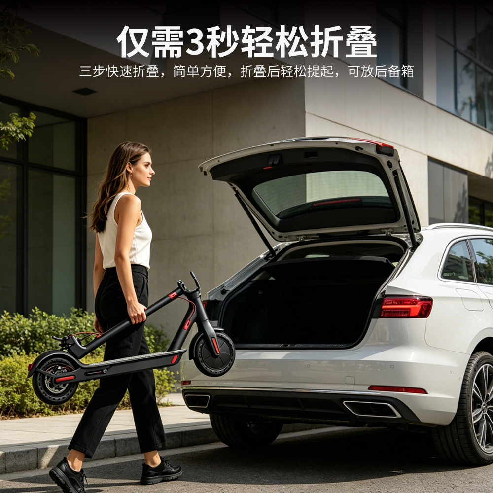 8.5inch Cross-Border Electric Scooter Portable Adult Aluminum Alloy Foldable Two-Wheeled Mobility Scooter Large Item